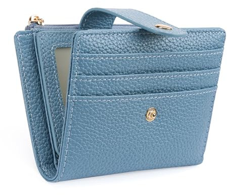 GOIACII Portefeuille Femme en Cuir, Petit Porte Monnaie pour Femme avec Blocage RFID Portefeuilles avec 9 Fentes pour Cartes