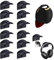 Yesaler Ganci per Cappelli da Parete Senza Perforazione 12 Pezzi Ganci Appendi Cappello per Berretti da Baseball Organizzatore di Cappelli per Porta Armadio Camera da Letto