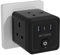 Multi Plug Adapter with 3 USB, AICODE 4 Way Multi Plug Extension with USB C,13A 3250W Cube Wall Socket with Switch,Wall Plug Extender Socket,Charger Block for Home Office Travel,Black