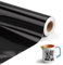 Selbstklebend Vinylfolie Plotter 30.5cm X 500cm Plotterfolie Vinyl Schwarze Glänzend Folie Wasserfeste Selbstklebend Permanente Klebefolie Autofolie Aufkleber Folie für Cricut Silhouette Cameo für Diy