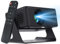 QDDQ Mini Beamer 4K Projektor Full HD 1080P mit WiFi 6 und BT 5.0, Android 13 Tragbarer Projektor 180° Dreh mit Automatische Trapezkorrektur für PC/HDMI/USB，mit Fernbedienung, Schwarz
