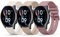 Amzpas 3 Stück Armband für Amazfit GTR 3 Armband,22mm Silikon Ersatzarmbänder Uhrenarmband für Amazfit GTR 4/3Pro/2/2e/Balance/Stratos 2S/Pace/Bip 5/BIP 6(Starlight/Violett/Milchtee)