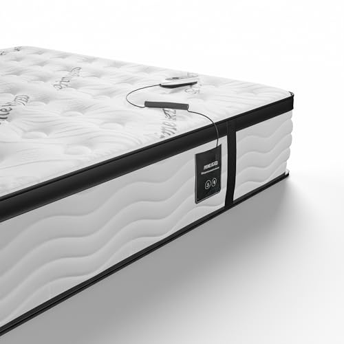 Prime Heated Mattress - 3000 Gel Pocket, 12-Inch Depth, Pillow Top Memory Foam, Temperature Regulation, Luxury Comfort (Single)