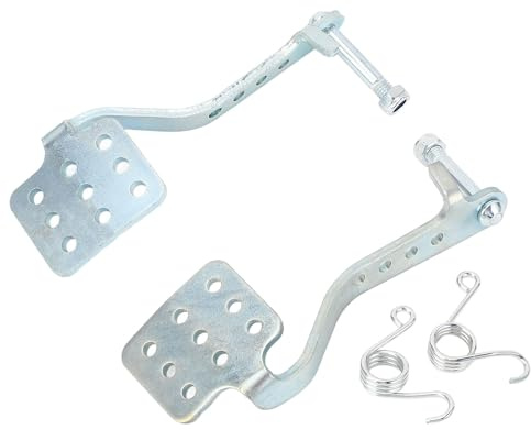 Go-Kart-Pedale-Set, robust, rutschfest, Brems-/Gaspedal-Set mit Rückholfedern für Predator 212, 196, Road Rocket Go-Karts und Heimwerkerprojekte, Stahllegierungskonstruktion