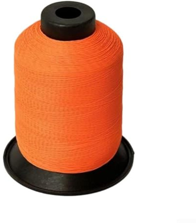 Sandyseptember 150 fili di nylon fai da te per legare anelli guida canna da pesca, diametro filettatura 0 13 mm, utilizzato per rinforzo e riparazione di canne (arancione fluorescente)