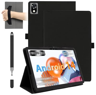Case for DOOGEE U9 10.1 inch Tablet - Shockproof with Pen Slot,daunke Waterproof,Anti-Scratch,with Hand Strap,Multi-Angle Stand,Slim Durable,Black