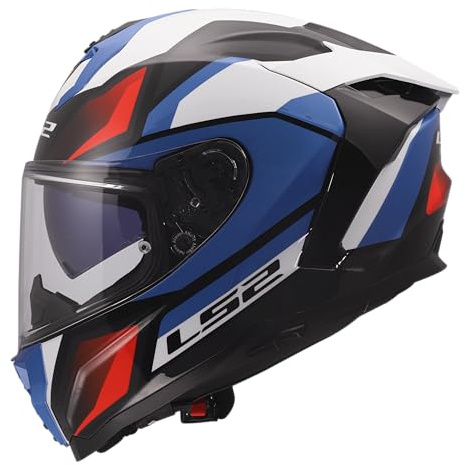 LS2, Integraler Motorradhelm CHALLENGER II VIPER White Blue Red, XXL