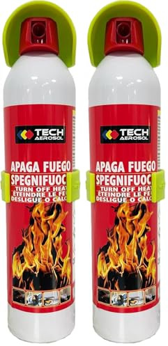 MONESTIR - Extintor Portatil, Apaga Fuegos con Soporte - 1 kg (Paquete de 2)