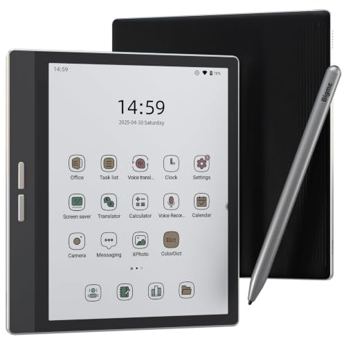 Fafeicy Tablette Ereader Couleur 7 Pouces, écran Couleur 150PPI avec Stylet | Prise de notes Epaper, stockage extensible 1 To, conception portable pour les voyages