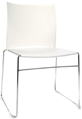 TOP STAR Topstar w-Chair Besucherstuhl mit anspruchsvolles Stahl Kid Rahmen Weiß
