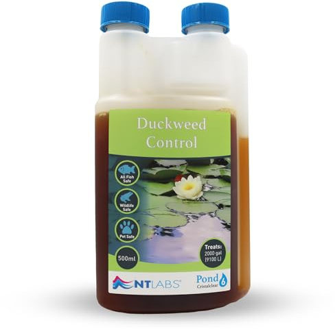 NT Labs Pond Cristalclear Duckweed Control Treatment (500ml Treats 9100L) | Liquid formula deprives invasive floating nuisance plants of essential nutrients to inhibit unsightly algae growth.