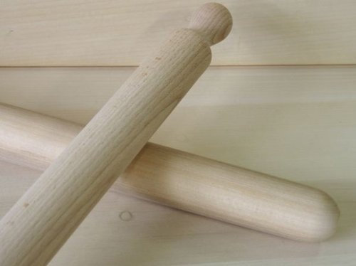 Panetta Casalinghi Nudelholz mit einem Griff, Holz, Beige, 4,5 x 100 cm