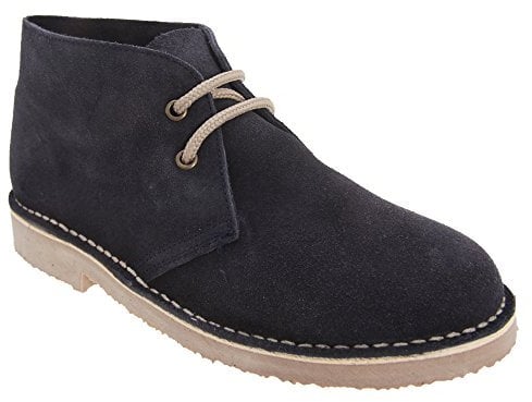 Roamers Adults Unisex Real Suede Unlined Desert Boots (13 UK) (Navy)
