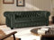 Chesterfield Ledersofa 3-Sitzer Brenton - Vintage Leder - GrÅn
