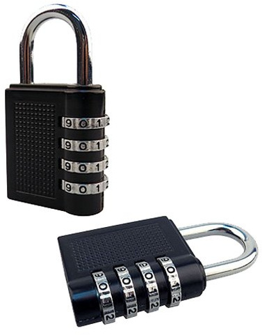 3 X Marksman 40mm 4 Digit Combination Padlock - Resettable