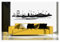 biseler Wandtattoo Wandaufkleber Istanbul Skyline Türkei Wandsticker Türkiye Aufkleber (Schwarz, 120 cm x 28 cm)