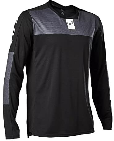 Fox Defend Mens Long Sleeve MTB Jersey - Black (XL)