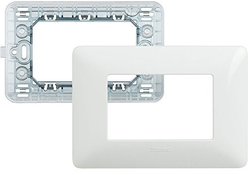 BTicino SAM4803BBN Kit-placca/Supporto matix 3P Bianco