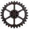 ULTNICE Wand Dekoration Vintage Steampunk Zahnrad Kunst-Fertigkeit 24cm