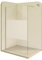 i-flair Duschabtrennung Walk In FIONA 130x200 cm Duschwand Dusche 10mm STARK aus TEILSATINIERTEM NANO ESG Sicherheitsglas mit EDELSTAHL Wandprofil #740