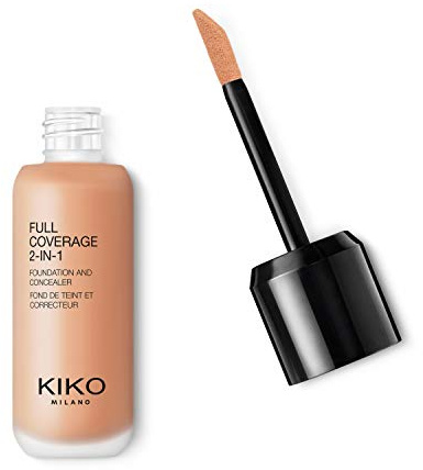 KIKO Milano Full Coverage 2-In-1 Foundation & Concealer 05 - Wr 50 | 2-In-1-Foundation Mit Concealer, Hohe Deckkraft