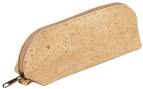 Clairefontaine 420013C Schlampermäppchen aus Kork, Vegan zertifiziert, 21 x 7,5 x 10,5cm, 1 Stück, Natur
