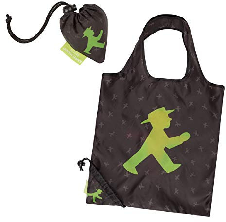 AMPELMANN Stadtfalter - faltbare Einkaufstasche - klein, leicht und stabil aus 100% Polyester, 38 x 38 cm
