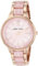 Anne Klein Reloj de Pulsera de Resina para Mujer, Rosa nacarado/Oro Rosa
