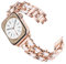 KADES Edelstahlarmband Kompatibel mit Apple Watch Armband 42mm(Series 10) 41mm 40mm 38mm,Damen Metall Gliederarmband Ersatzarmbänder für iWatch SE Series 10/9/8/7/6/5/4/3/2/1, Roségold/Weiß