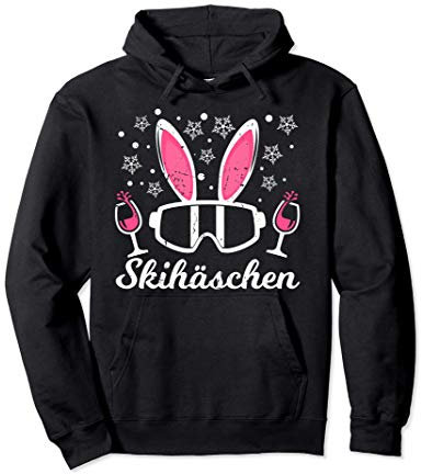 Skihäschen Skihase Skihaserl Apres Ski Fahren Shirt Outfit Pullover Hoodie