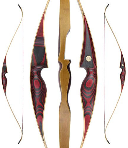 Jackalope Recurvebogen Red Beryl One Piece Linkshand 45 lbs 64 Zoll