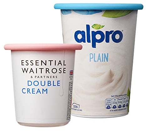 MOOPOPS - Pot Tops. 2 Reusable Silicone Tops specifically Designed to fit Standard Yoghurt and Cream pots. (Pastel)