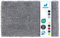 Floordirekt Badematte Sky - Badezimmerteppich - Weicher, dichter Hochflor - Rutschhemmend & Schnell trocknend - Geeignet für Fußbodenheizung - Eckig & Rund (80 x 150 cm, Silbergrau)