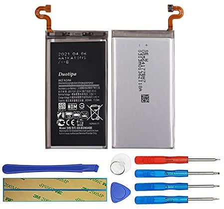 Duotipa Batterie de rechange EB-BG960ABE compatible avec Samsung Galaxy S9 SM-G960F SM-G960 G960F G960 Batterie avec outils