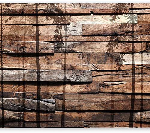 murando - Vlies Fototapete Holzoptik 450x315cm - Foto Tapete Schlafzimmer Wohnzimmer Vliestapete XXL Wandtapete Motivtapeten Bildtapete 3d Effekt Wand Dekoration - grau Industrie-look f-A-0382-a-b