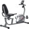 HOMCOM Liegeergometer mit LCD-Anzeige 8 stufig einstellbarem Magnetwiderstand Liegeheimtrainer mit Herzfrequenzsensoren, verstellbarer Rückenlehne, Nutzergewicht bis 110 kg für zu Hause Gym