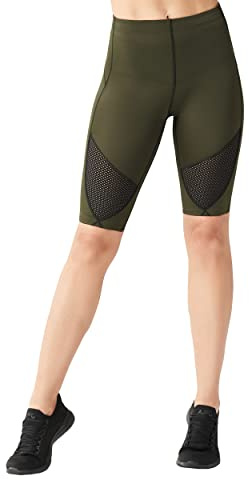 CW-X Women's Stabilyx Ventilator Joint Support Compression, Breathable Shorts for Running, Forest Night, S