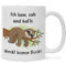 Bedruckte Tasse Mit Spruch - Ich Kam, Sah Und Hatte Direkt Keinen Bock - Lustiges Geschenk für Mama Papa - Geburtstag, Weihnachten, Valentinstag - für Sie & Ihn - Farbe: Weiß