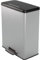 Curver Papelera Deco Rectangle 65L, gris metalizado, para cocina, lavadero, garaje, 486 x 284 x 615 mm, PP 100% reciclado(version antigua)