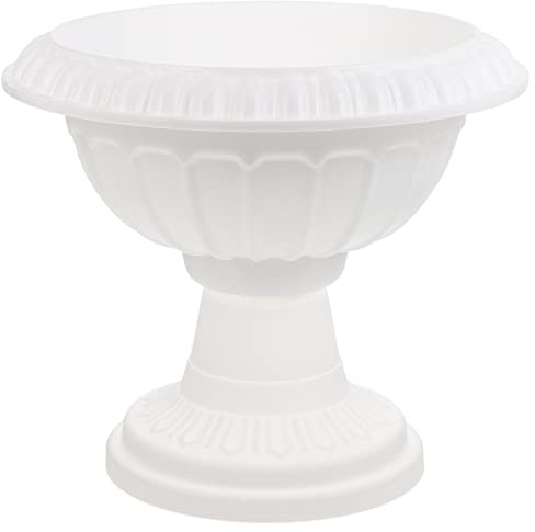 Happyyami Elegant Roman Column Flowerpot Thick Plastic for Planting Flowers at Home