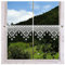 DSD Design-Studio Drechsler Klassische Feenhaus-Spitzengardine Luisa Plauener Spitze weiß Scheibengardine mit geometrischem Muster 20 x 55 cm