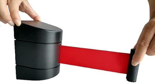 PINNERS Ausziehbares Wandband (5 Meter), Wandbandhalter, Ausziehbares Wandband, Ausziehbare Wandbarriere, Ausziehbares Wand-Sicherheitsband 5 Meter