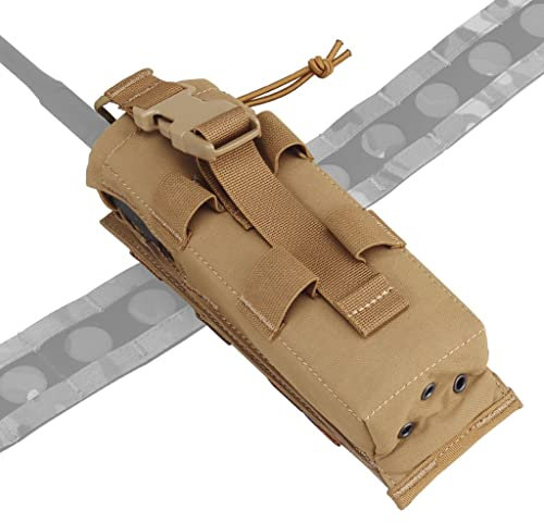 Multifunktions Tactical Prc 152 148 Drop Down Radio Pouch Outdoor Molle Walkie Talkie Tasche Für Airsoft Paintball CS Jagd ( Color : Brown )