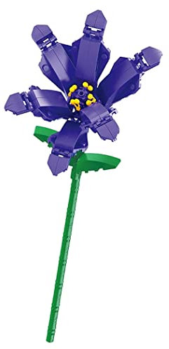 Balody Modello di fiore da assemblare con piccoli blocchi di costruzione. Orchidea viola