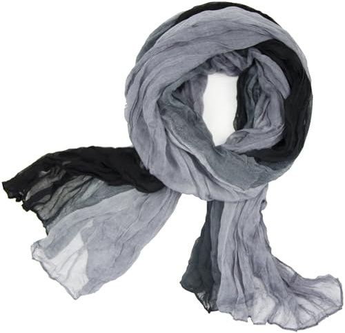 Gloop Damen Schal leichter Lang schal Tuch mit Farbverlauf Viele Farben，leichte für Frühling, Herbst, Winter, Schal, Wickeln