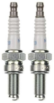 2x Zündkerze CR7EB passend für Peugeot Jet Force 50/125, Speedfight 3/4, Ludix, Aprilia Atlantic, Vespa LX 125 – Zündkerzenset 2 Stück, entstört, 10 mm, 0,8 mm