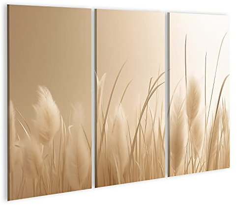 islandburner Prime Bild auf Leinwand Pampasgras Minimalist Pampasgras Minimalist Bilder Wandbilder Poster
