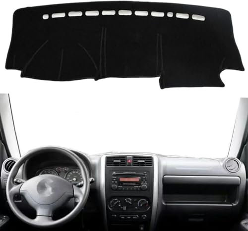 PUCHEN - Auto-Armaturenbrett-Abdeckung Armaturenbrett-Matte Sonnenschutz schützt Teppich blendfrei LHD - passt für Suzuki passt für Jimny 1998 1999 2000-2018