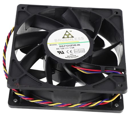 Gadpiparty 4-Line PWM Speed DC Fan 12V 1.5A CPU Cooler for Computer Chassis