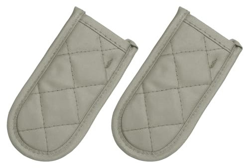 sourcing map 2Pcs Pan Handle Sleeve, Pot Handle Covers Heat Resistant Iron Skillet Handle Covers for Kitchen Baking Cooking Supplies, Gray 3.1 in x 5.9 in